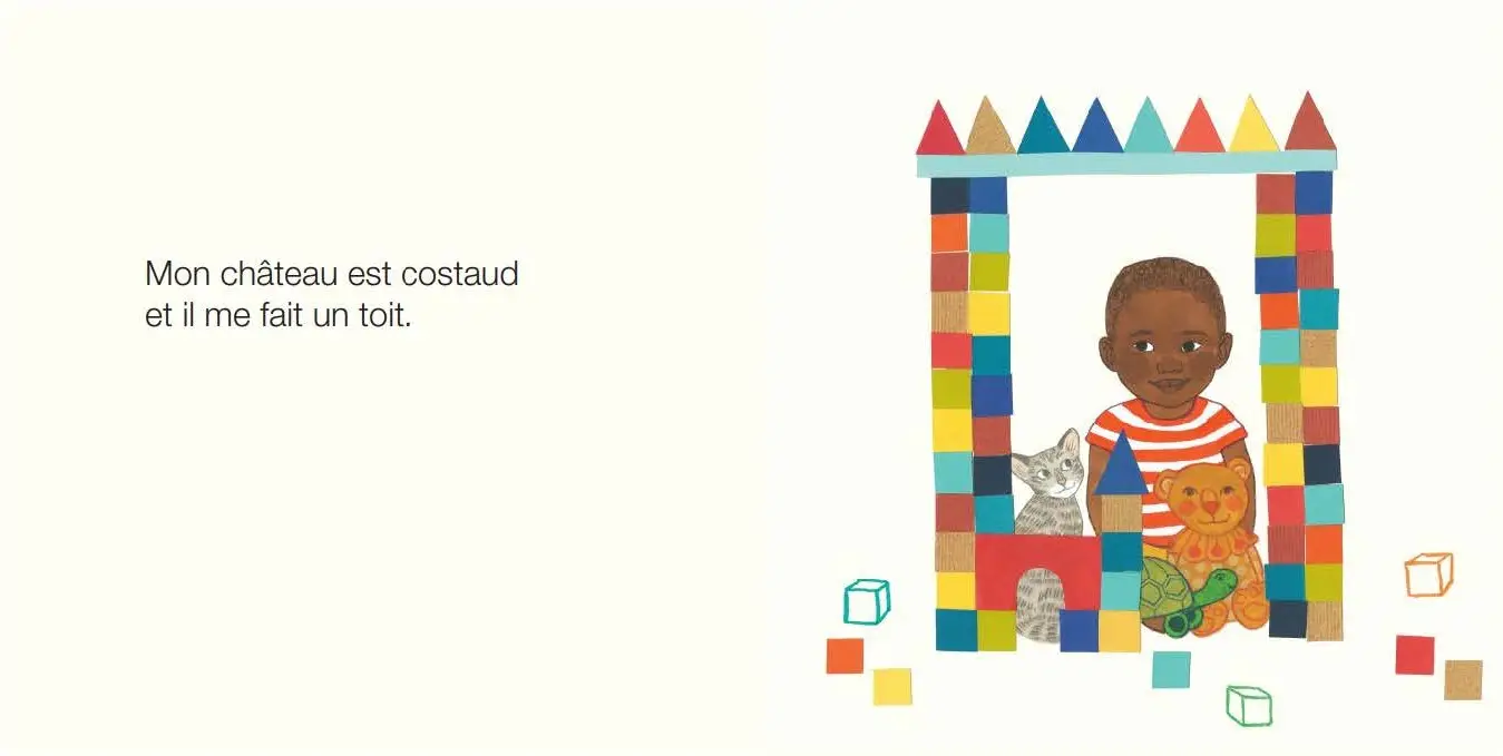 Mon château - Un album plein de fantaisie où le tout-petit joue à être grand - dès 2 ans - Livre d'éveil - 9782095043742 - page-interieure 03