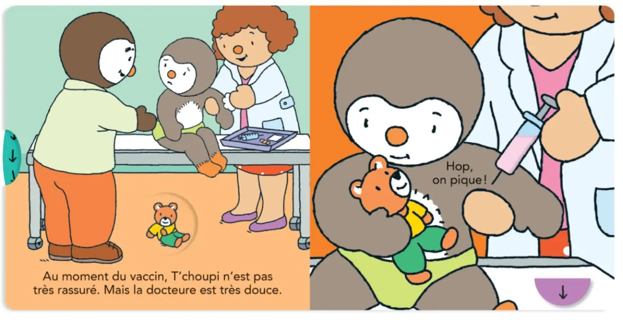 T'choupi va chez la docteure - Un livre idéal pour ne plus avoir peur du docteur - dès 2 ans - Livre d'éveil - 9782095044459 - page-interieure 03