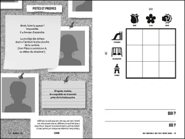 Murdle Junior - Le livre-jeu de 40 enquêtes pour esprits malins - pour enfants et ados - Cahier d'activités - 9782095047368 - page-interieure 03