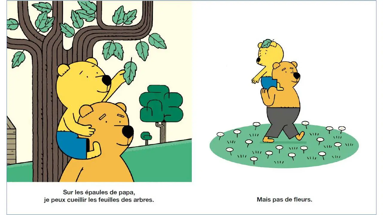 Sur les épaules de papa - Un album plein d'humour et de tendresse sur la relation père-enfant - Dès 2 ans - Album(s) - 9782095053611 - page-interieure 03