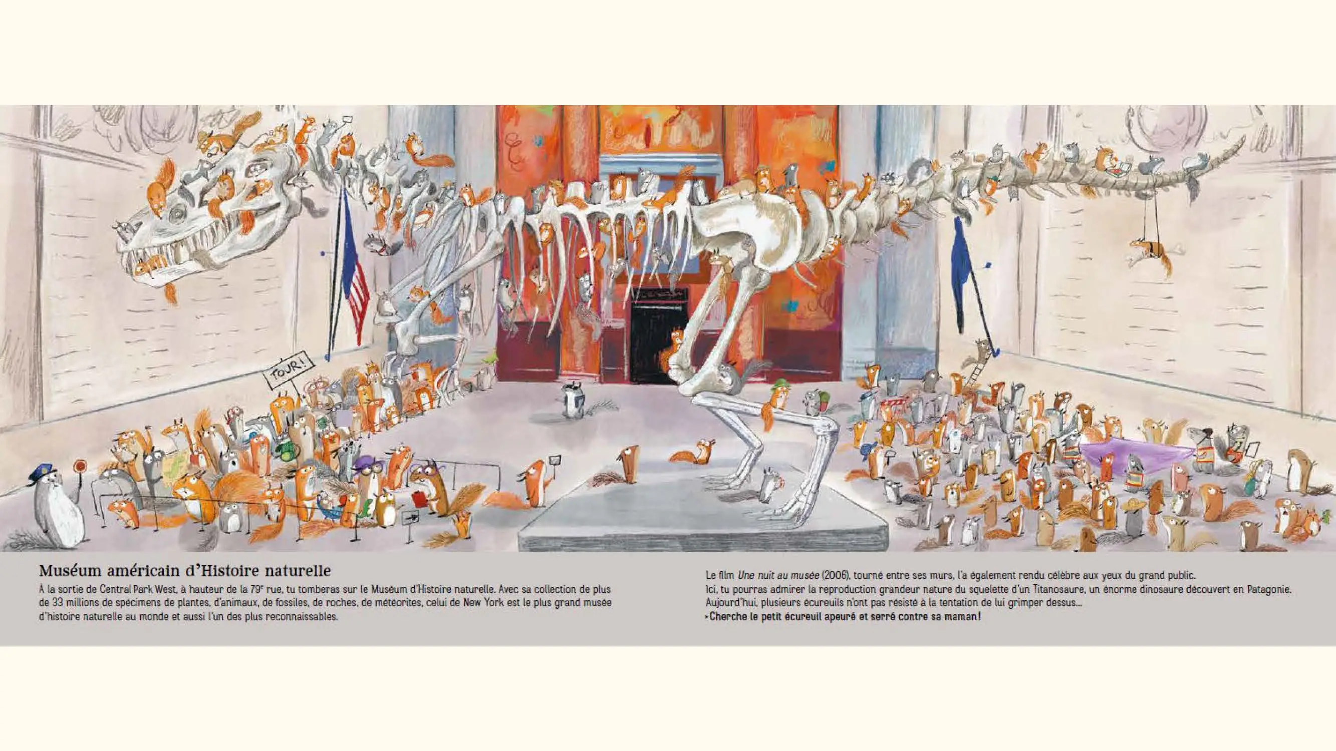 Cherche et trouve - Les écureuils à New York - Un livre qui invite au voyage et à la découverte - dès 6 ans - Album(s) - 9782095057589 - page-interieure 03