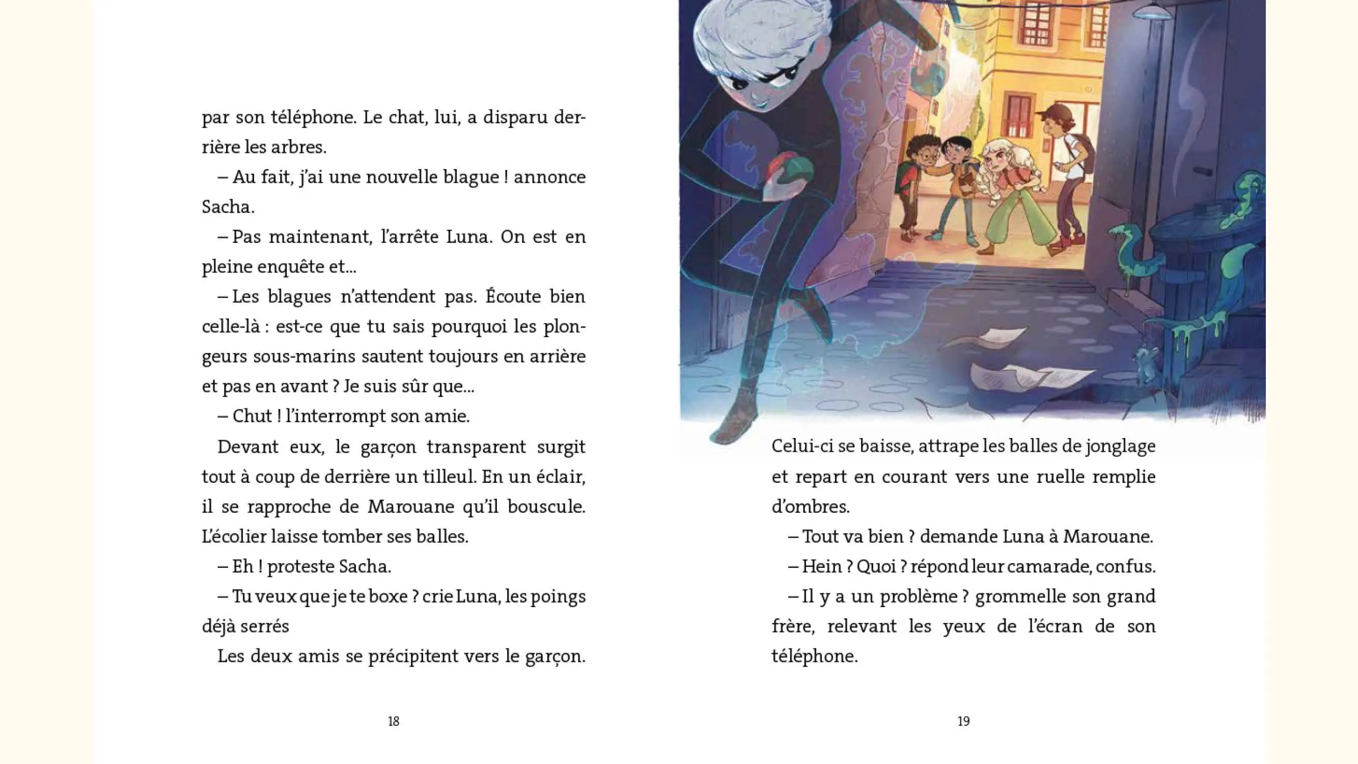 Les Chasse-Monstres - Le voleur de rêves - Un duo soudé qui affronte les monstres au quotidien !  - Etoile Filante - Dès 7 ans - Roman - 9782095058104 - page-interieure 03