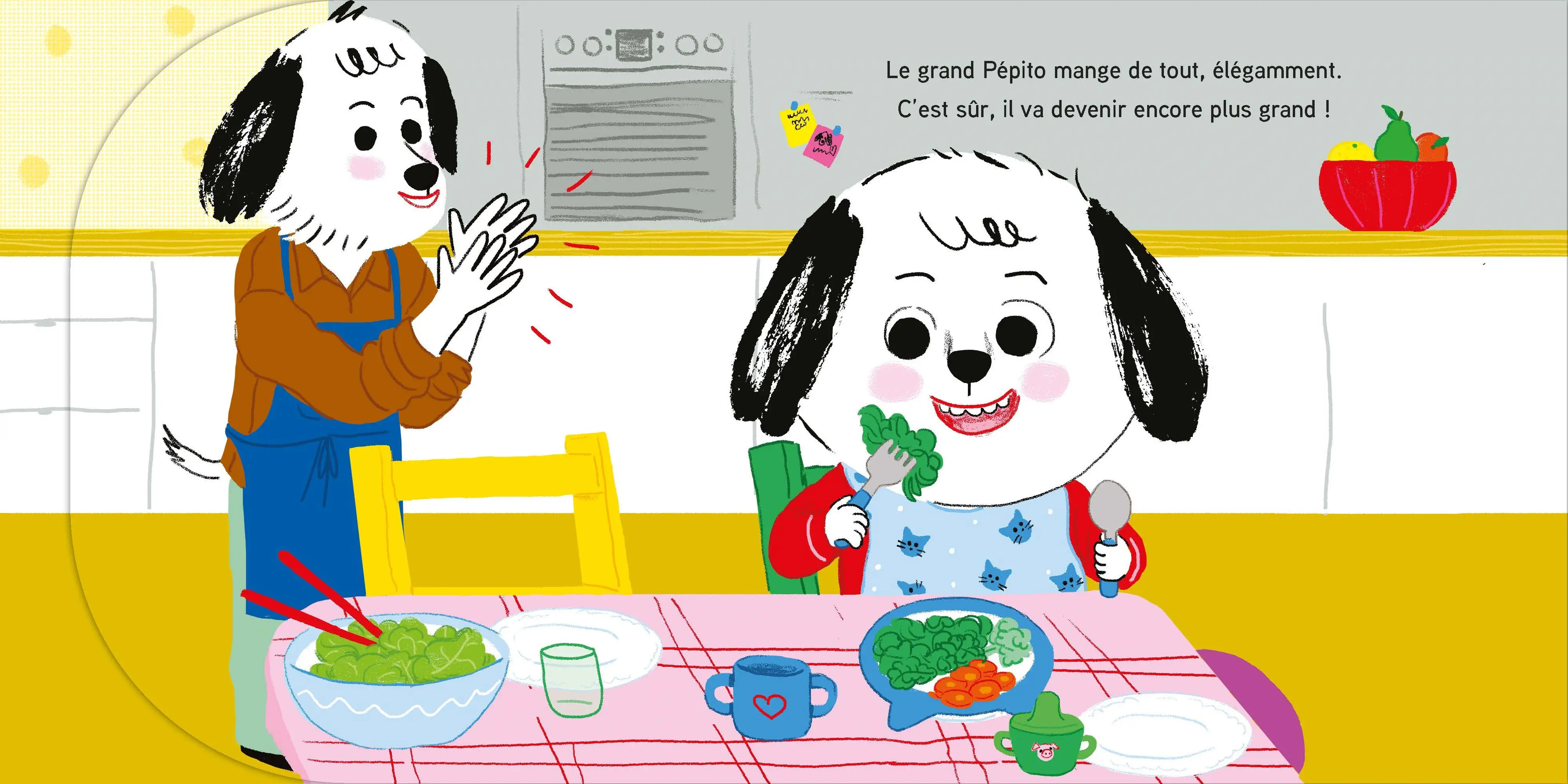 Pépito - Petit ou grand, qu'est ce qui rend fier ? Dès 18 mois - Livre d'éveil - 9782095058869 - page-interieure 03