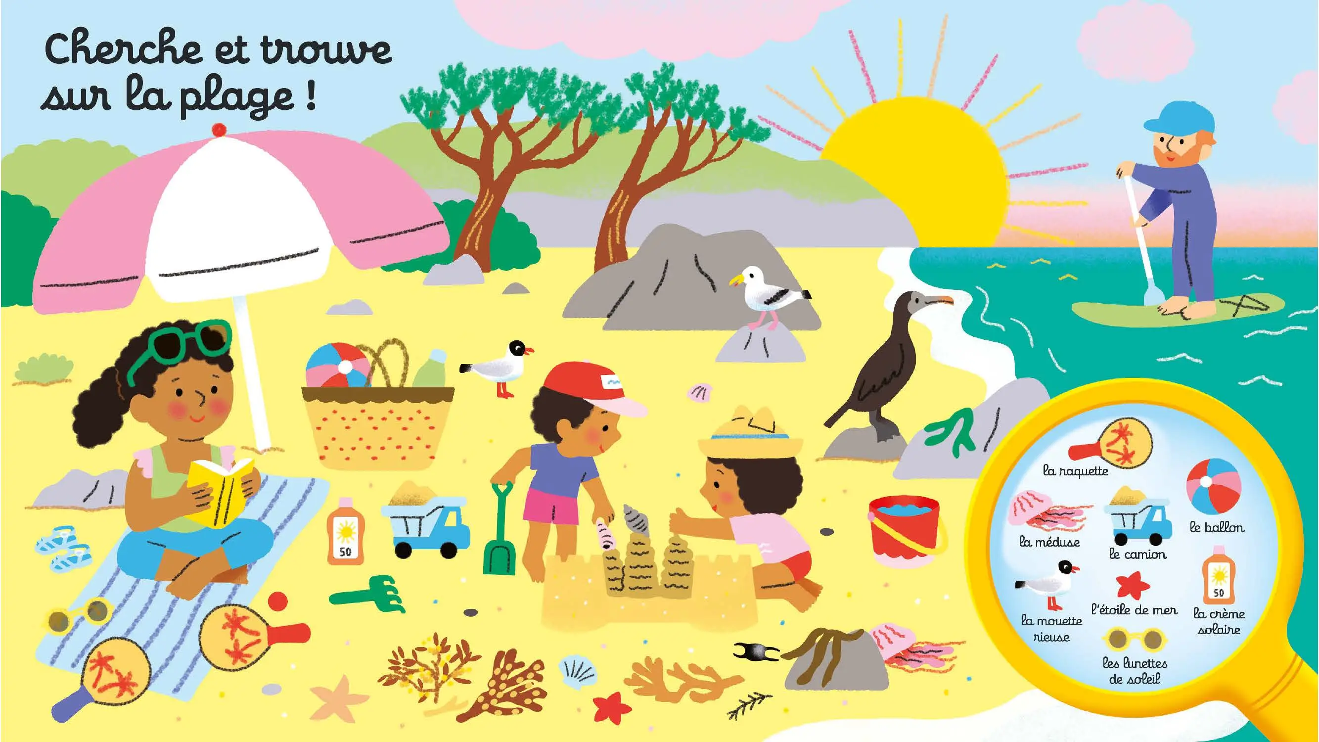 Questions/Réponses : La plage - Les secrets de la plage pour les tout-petits - Dès 2 ans - Livre documentaire - 9782095060312 - page-interieure 03