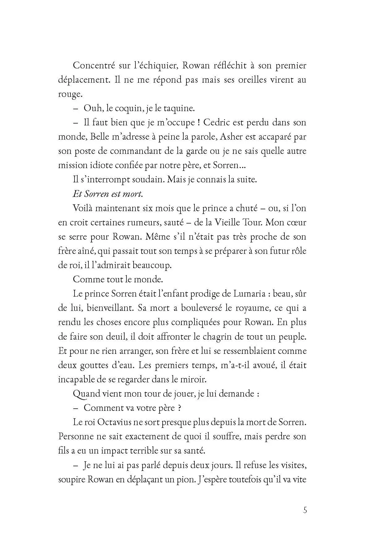 Quand coule le sang royal - Intrigues de cour, adrénaline et romances interdites?Un thriller palpitant - Dès 15 ans - Roman - 9782095061777 - page-interieure 03