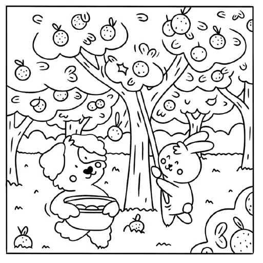 Mon petit monde cosy - So nature ! - Livre de coloriage kawaii avec 30 dessins de nature - Tout public - Cahier d'activités - 9782095062477 - page-interieure 03