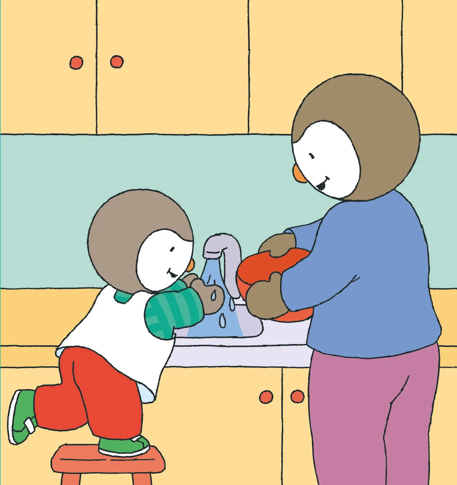 T'choupi fait des crêpes - Dès 2 ans - Album(s) - 9782092593141 - page intérieure 04