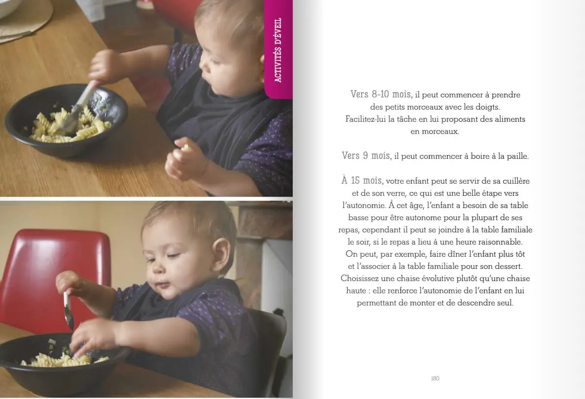 Le guide d'activités Montessori de 0 à 6 ans - 200 activités faciles à réaliser à la maison + les grands principes de la pédagogie Montessori expliqués - Livre - 9782092788363 - page intérieure 04