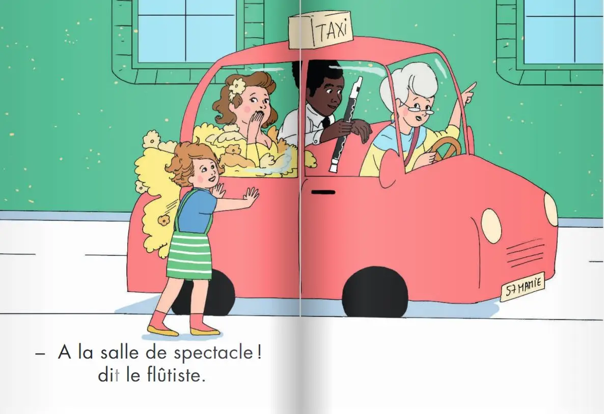 Mon coffret premières lectures Montessori : Le taxi de mamie - Niveau 1 - 4/7  ans - Roman - 9782092789247 - page intérieure 04