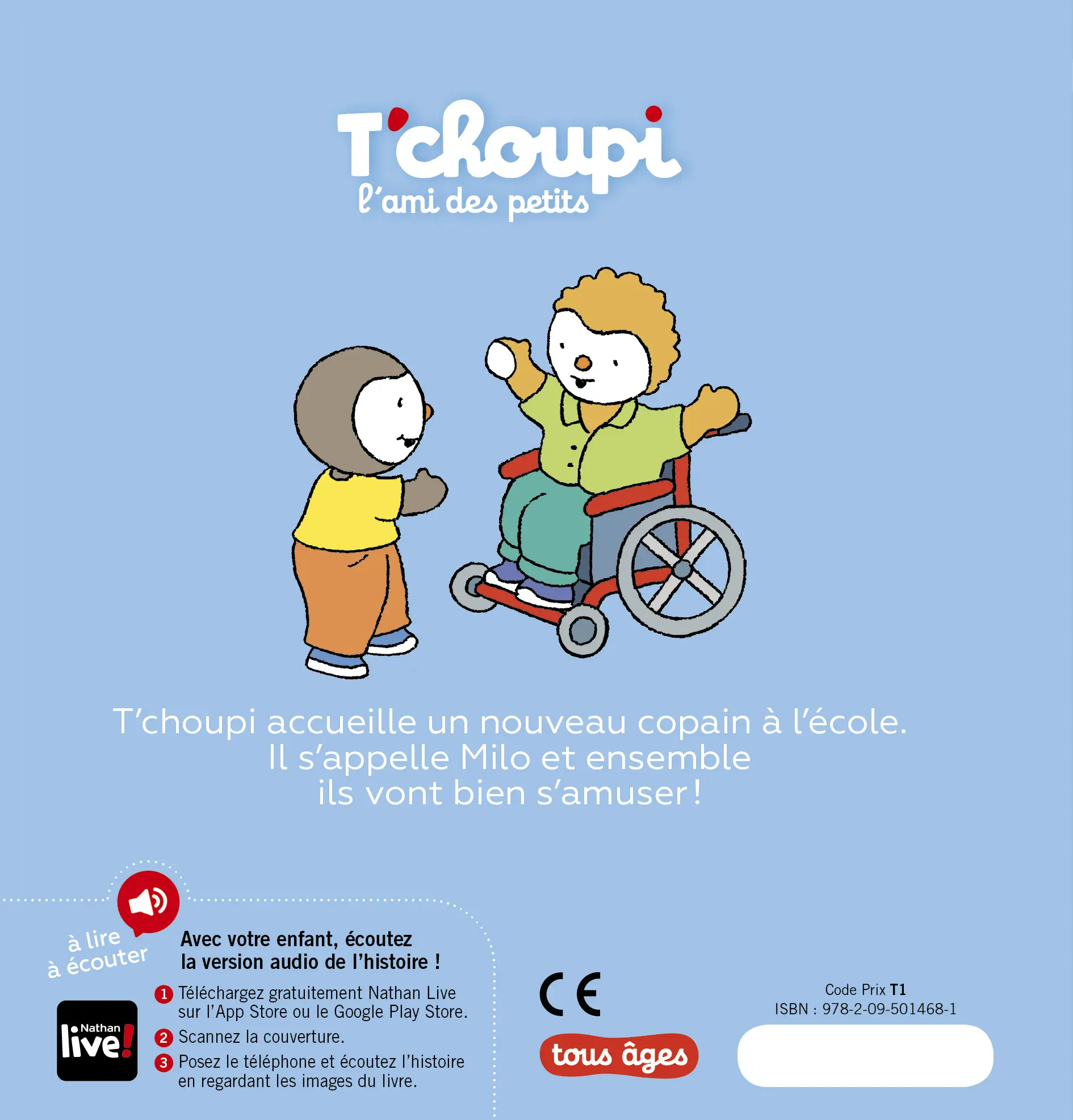  T'choupi a un nouveau copain - Dès 2 ans - Un livre à lire et à écouter - Album(s) - 9782095014681 - page-interieure 04
