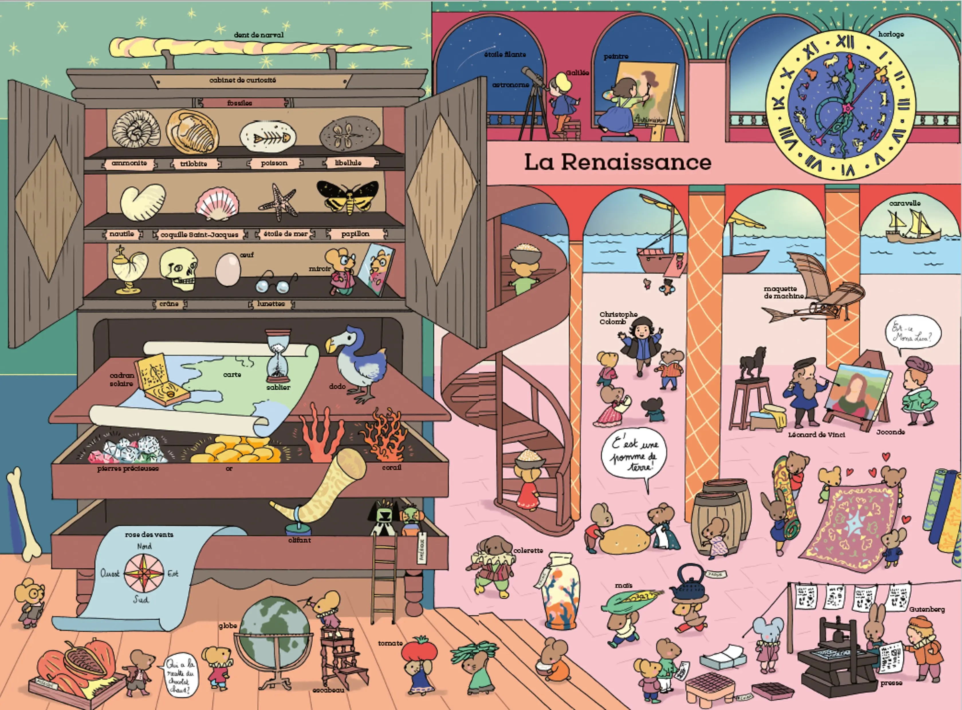 Toute une histoire - 800 mots en images pour voyager dans le temps - dès 3 ans  - Livre d'éveil - 9782095026677 - page-interieure 04