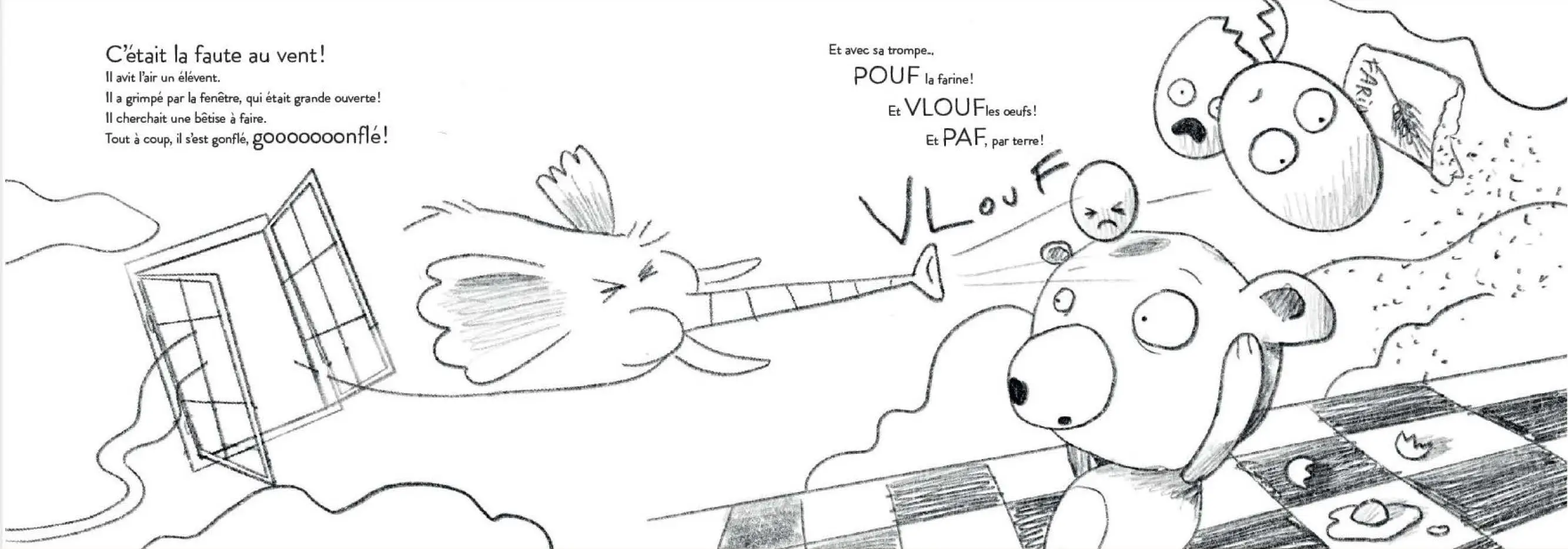 C'est la faute au vent ! - Pas simple, de faire un gâteau ! - dès 3 ans - Album(s) - 9782095026899 - page-interieure 04