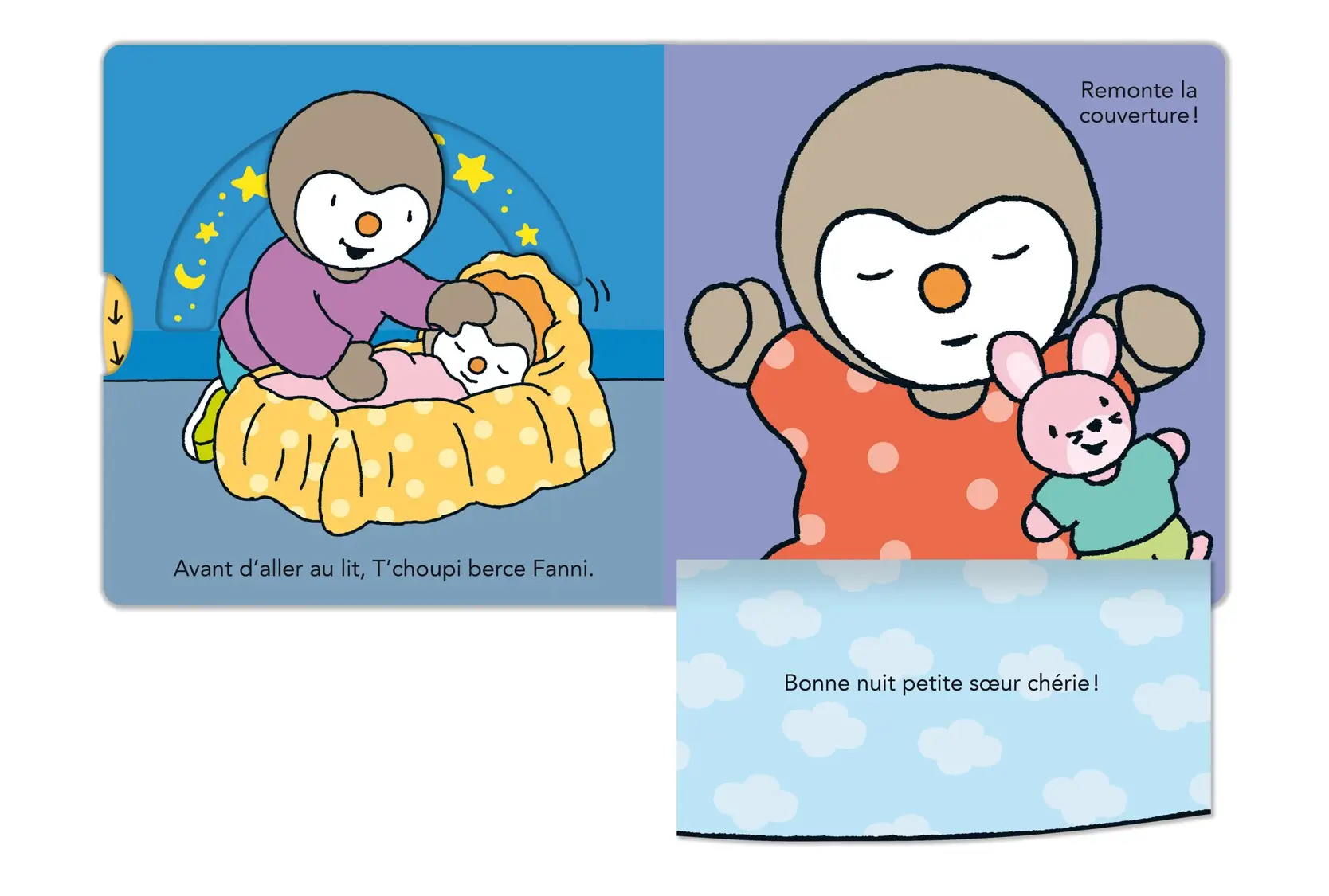 T'choupi super grand frère - Un beau livre animé pour préparer l'arrivée d'un petit frère ou d'une petite soeur - A partir de de 2 ans - Livre d'éveil - 9782095029364 - page-interieure 04