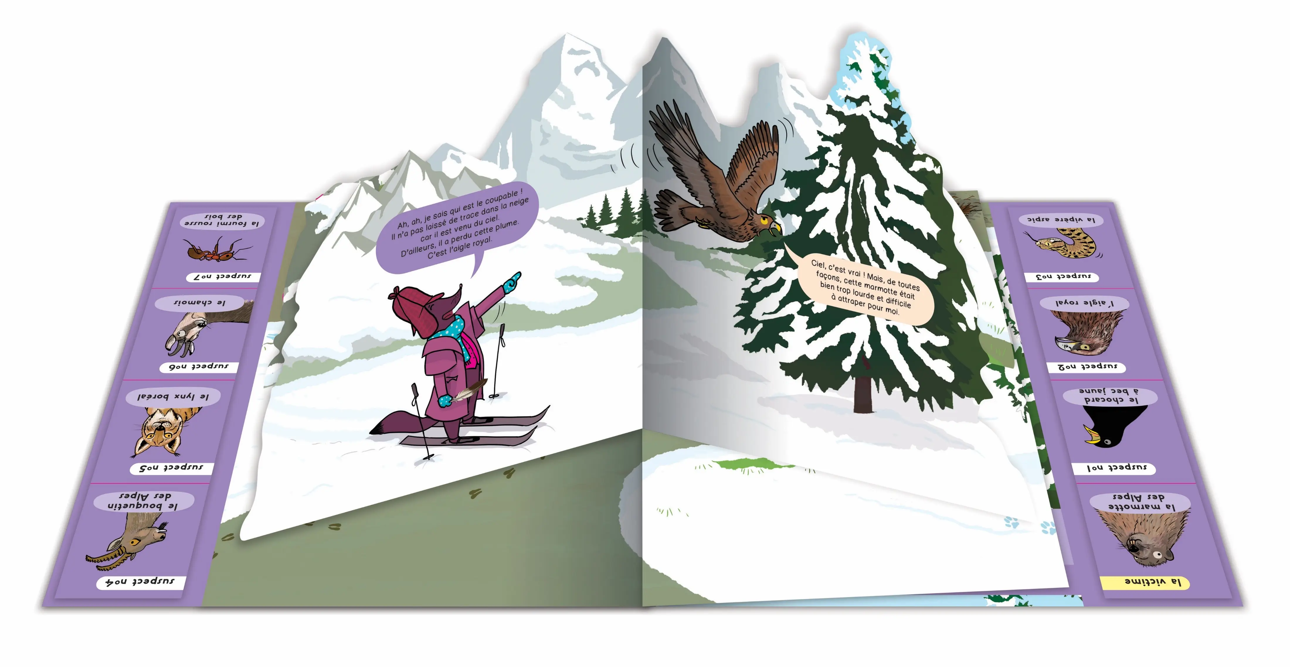 Kididoc : Enquête chez les animaux - un livre animé avec volets et pop-up - dès 5 ans - Livre documentaire - 9782095030070 - page-interieure 04