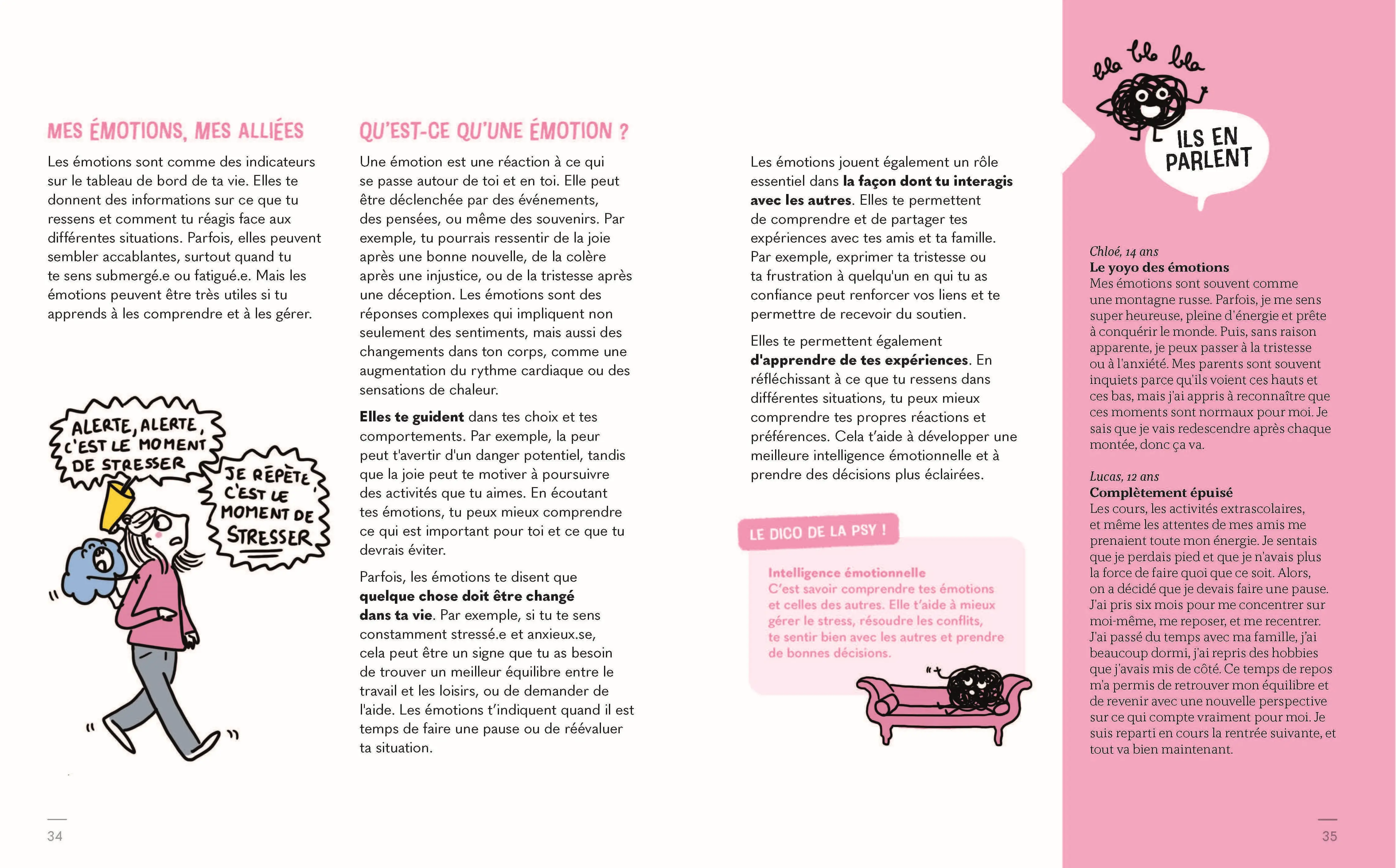 C'est (pas moi), c'est mes idées noires - Une approche positive et bienveillante de la santé mentale des ados - dès 12 ans - Livre documentaire - 9782095035488 - page-interieure 04
