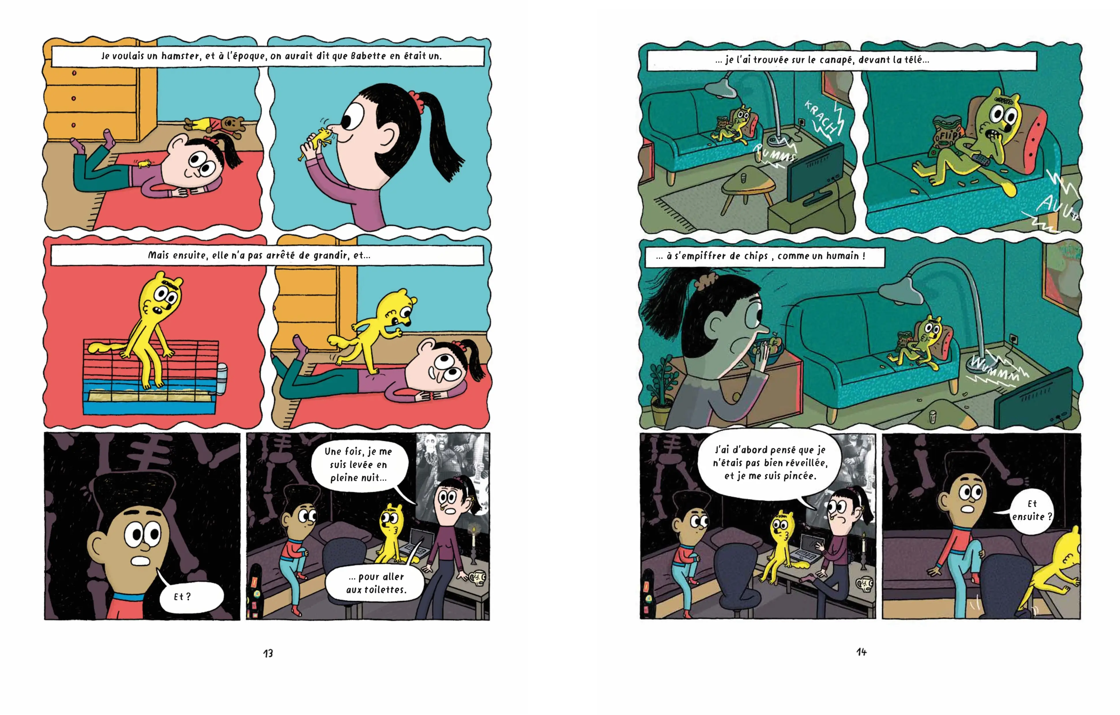 Boris, Babette et tous les squelettes - une BD à l'humour décalé à dévorer à partir de 10 ans - BD - 9782095041618 - page-interieure 04