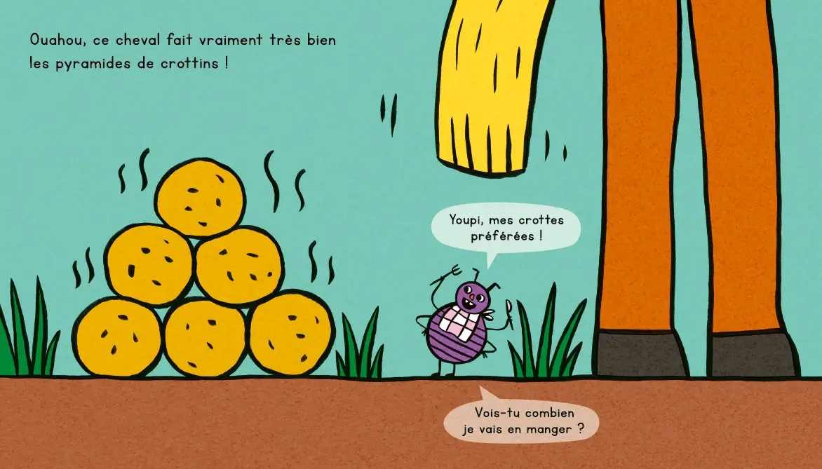 1,2,3 crottes ! - Un drôle de livre pour apprendre à compter jusqu'à 10 - dès 2 ans - Livre d'éveil - 9782095042691 - page-interieure 04