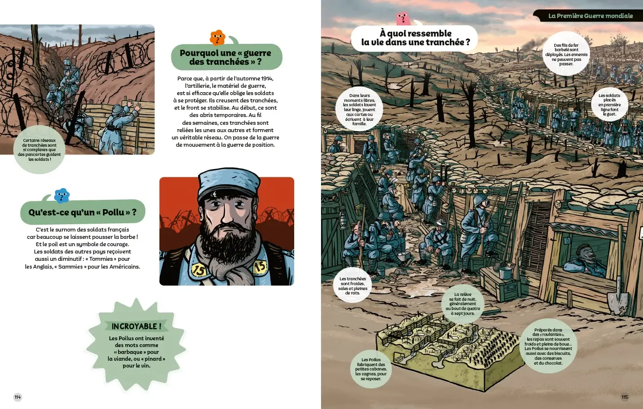 Questions Réponses - Mon encyclopédie de l'Histoire de France - Livre documentaire illustré pour enfants dès 7 ans - Livre documentaire - 9782095043612 - page-interieure 04