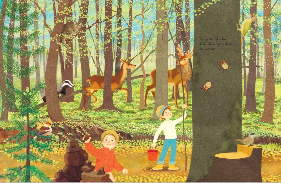 Printemps - Une promenade douce et poétique dans la nature - dès 2 ans - Livre d'éveil - 9782095043858 - page-interieure 04