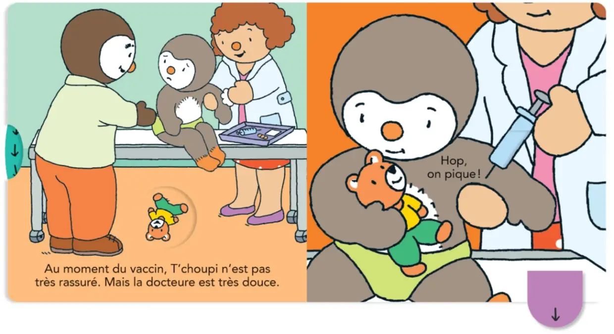 T'choupi va chez la docteure - Un livre idéal pour ne plus avoir peur du docteur - dès 2 ans - Livre d'éveil - 9782095044459 - page-interieure 04