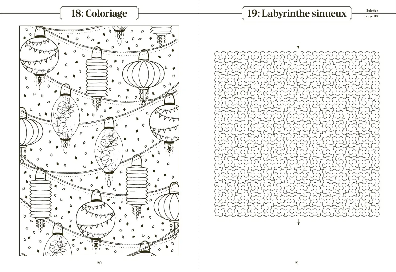 126 jeux et activités - Une grande variété de jeux et d'activités Adultes (sudoku, labyrinthes, coloriages...) pour le plaisir et la détente - Cahier d'activités - 9782095051969 - page-interieure 04