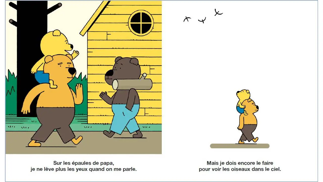Sur les épaules de papa - Un album plein d'humour et de tendresse sur la relation père-enfant - Dès 2 ans - Album(s) - 9782095053611 - page-interieure 04