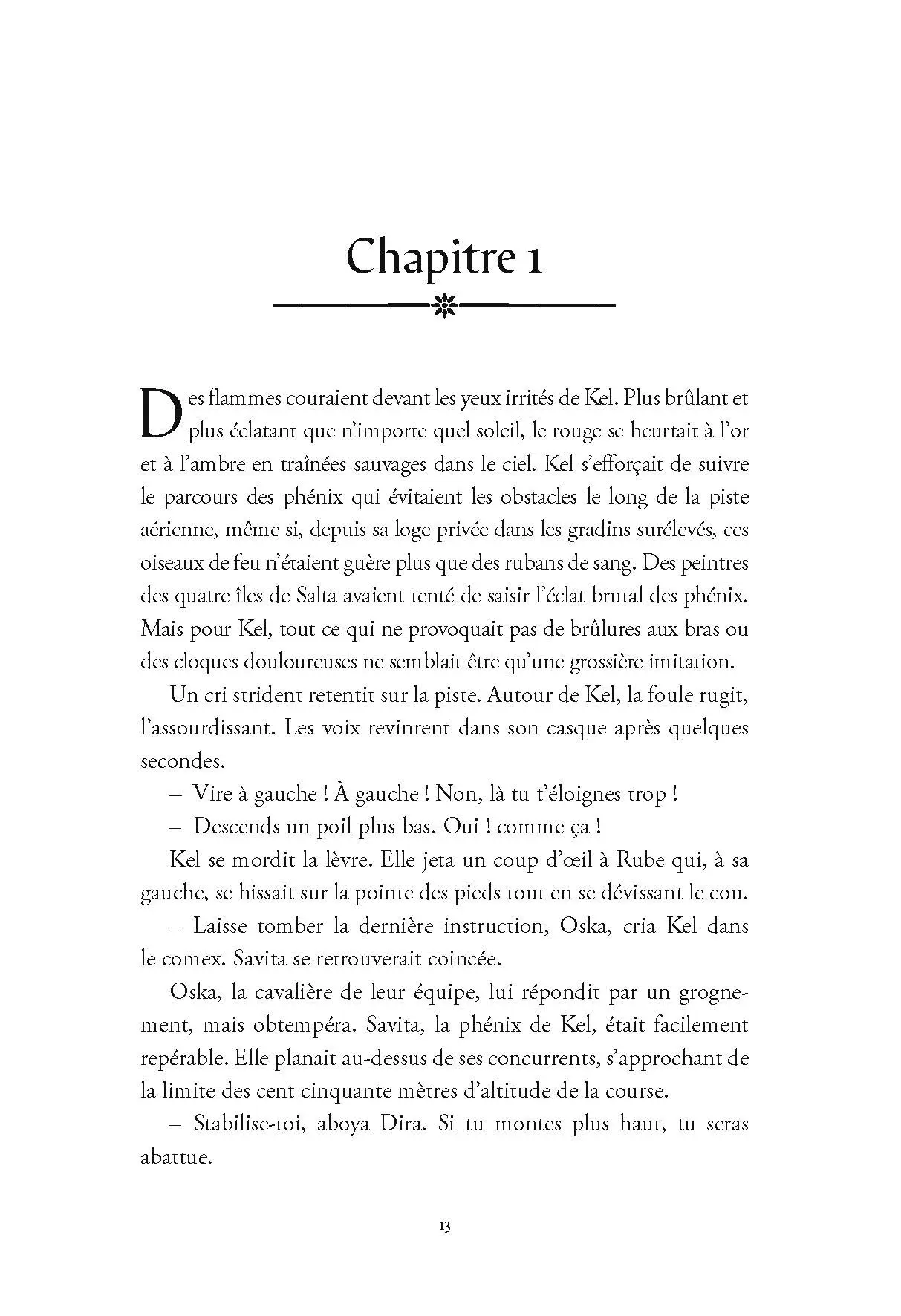 Flame and Fury - Gagner ou mourir, une fantasy haletante qui invente les courses de F1 avec des phénix  - Dès 14 ans - Roman - 9782095055455 - page-interieure 04