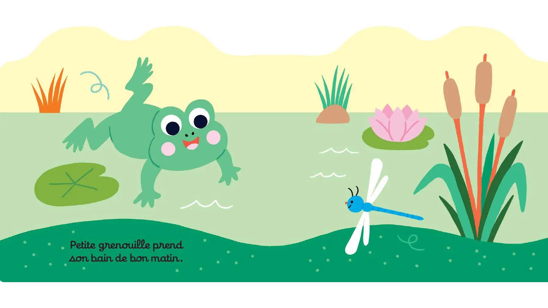 Mes premiers livres de bain - Petit poussin et Petite grenouille - Coffret de 2 livres avec pouet - dès 4 mois - Livre d'éveil - 9782095058425 - page-interieure 04