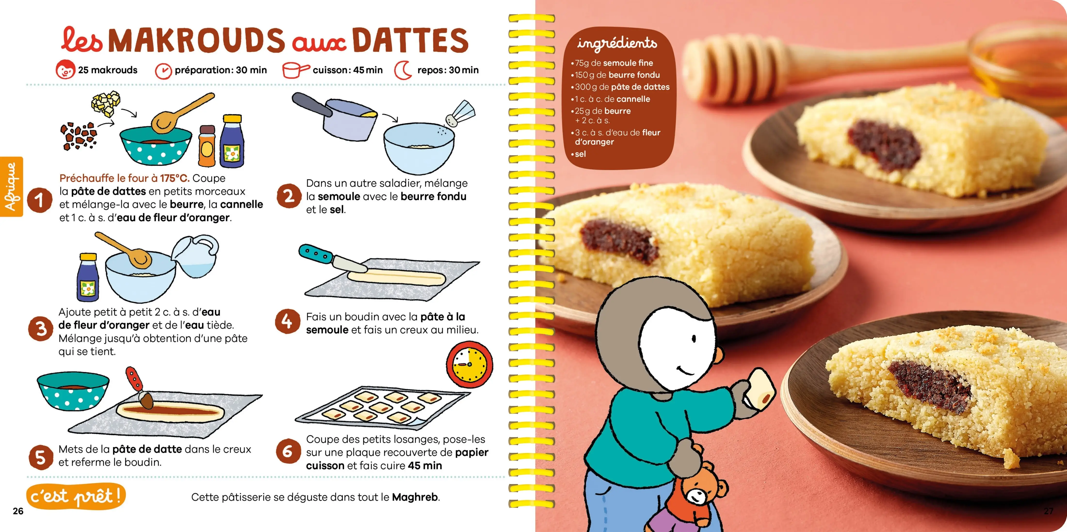Mes recettes autour du monde T'choupi - Le livre gourmand des petits cuisiniers ! - Dès 2 ans - Livre - 9782095063092 - page-interieure 04