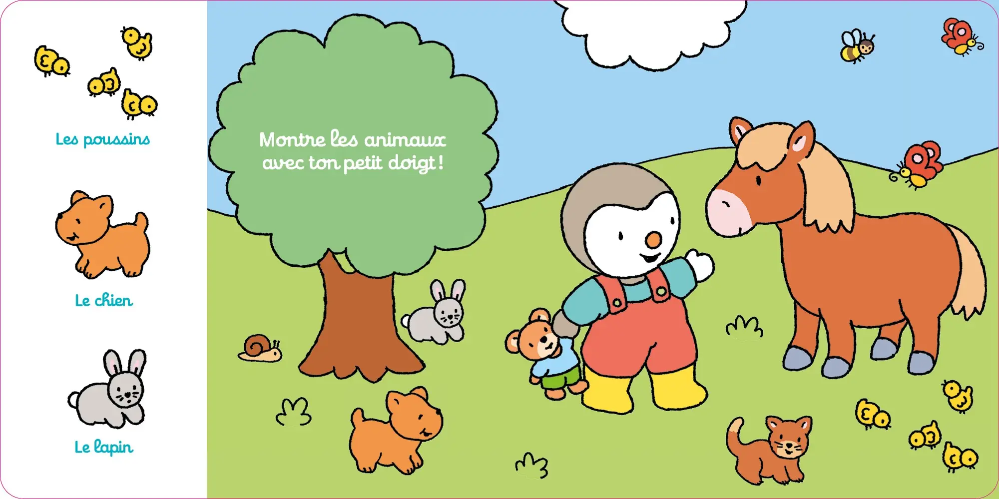 Bébé T'choupi - les animaux - livre animé - dès 6 mois - Livre d'éveil - 9782092493168 - page intérieure 05