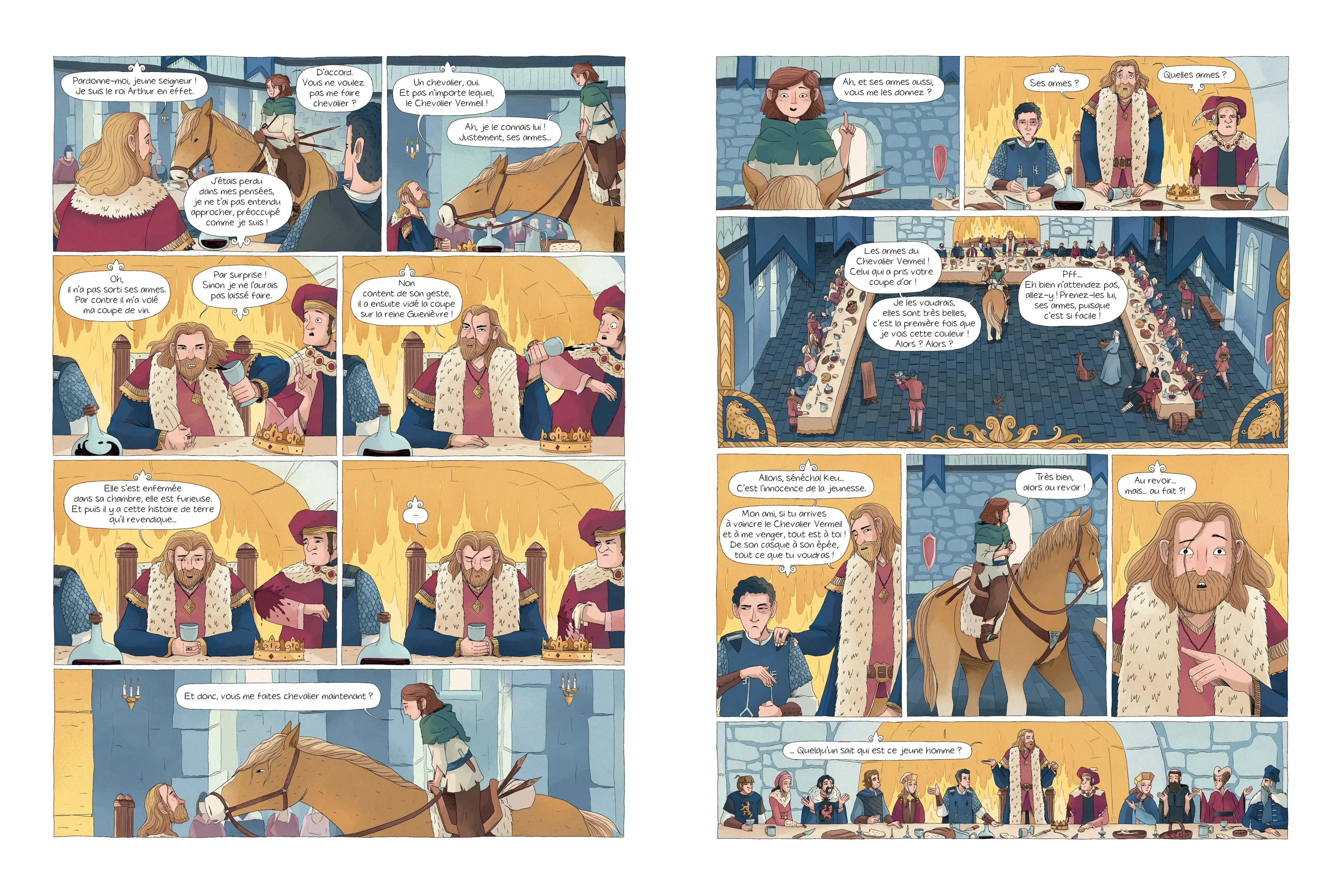 Perceval, un destin mythique à découvrir en BD dès 8 ans  - BD - 9782095025632 - page-interieure 05