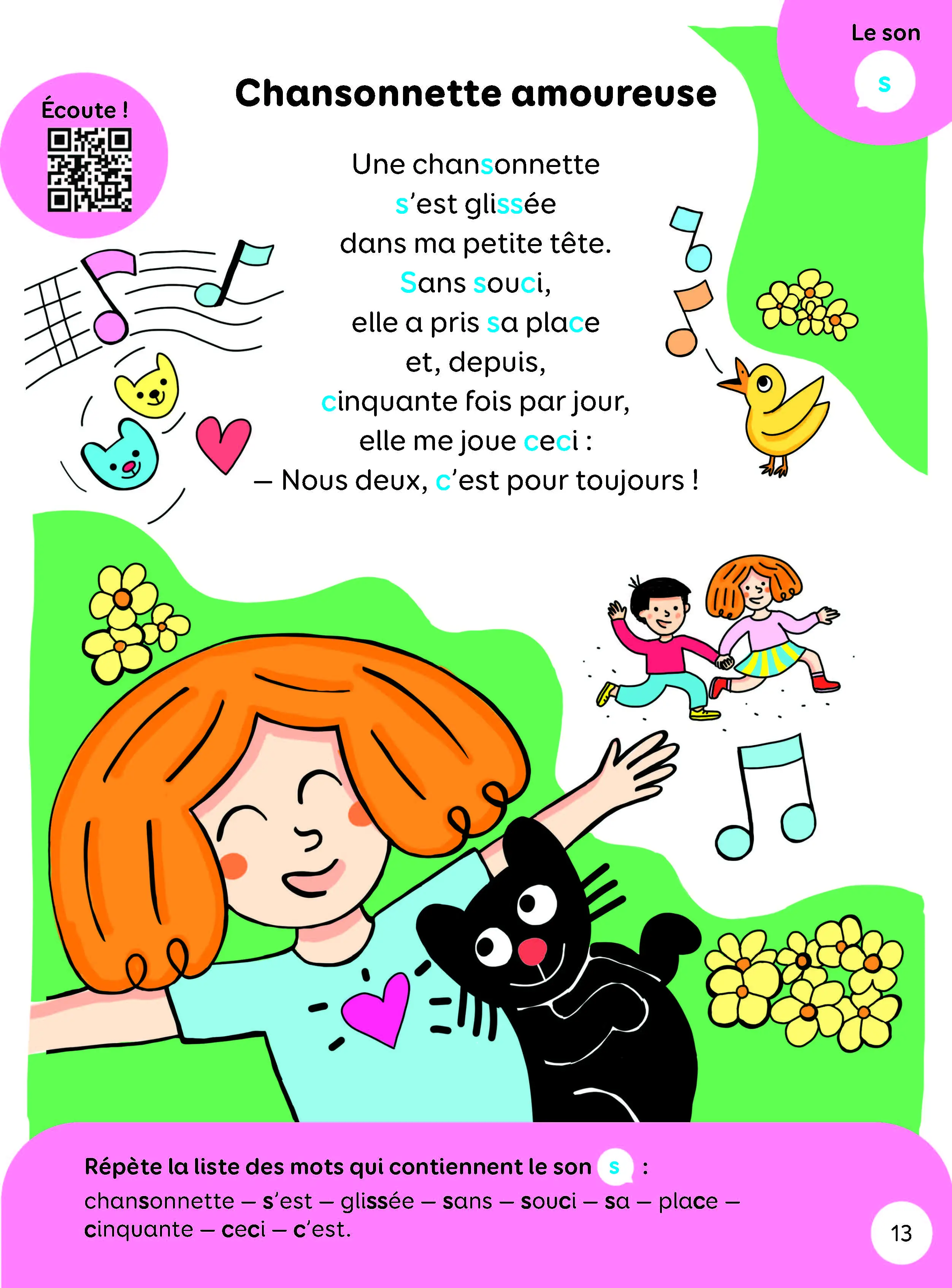 Regarde je lis, Comptines pour apprendre les sons - Cahier d'exercices - 9782095032784 - page-interieure 05