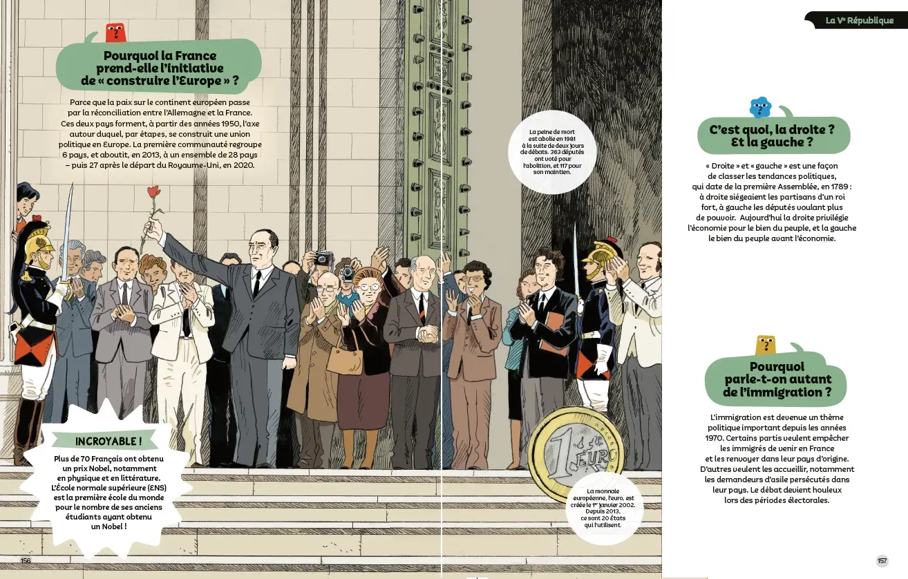 Questions Réponses - Mon encyclopédie de l'Histoire de France - Livre documentaire illustré pour enfants dès 7 ans - Livre documentaire - 9782095043612 - page-interieure 05