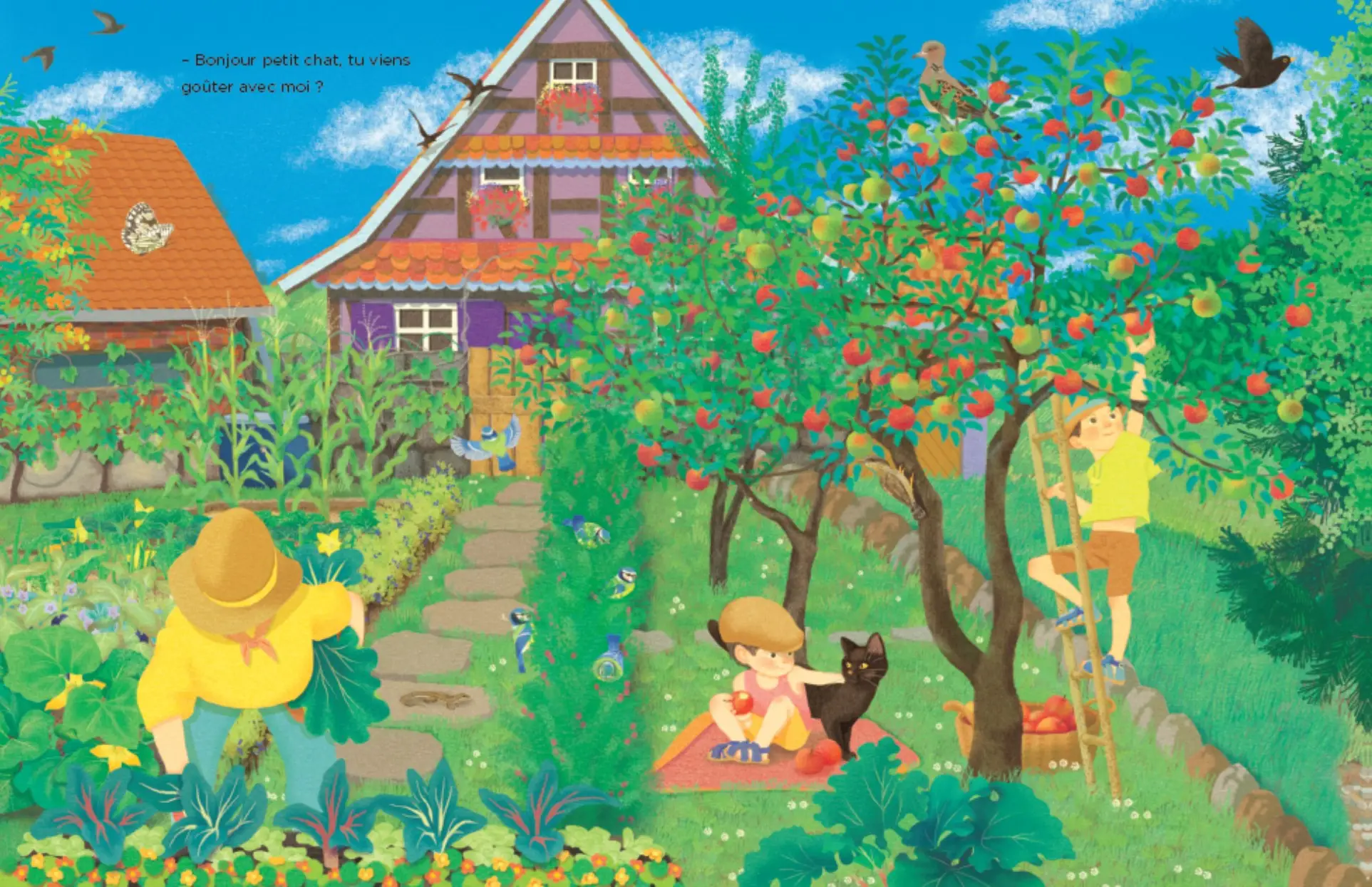 Eté - Une promenade poétique dans la nature pour les esprits rêveurs - dès 2 ans - Livre d'éveil - 9782095043865 - page-interieure 05
