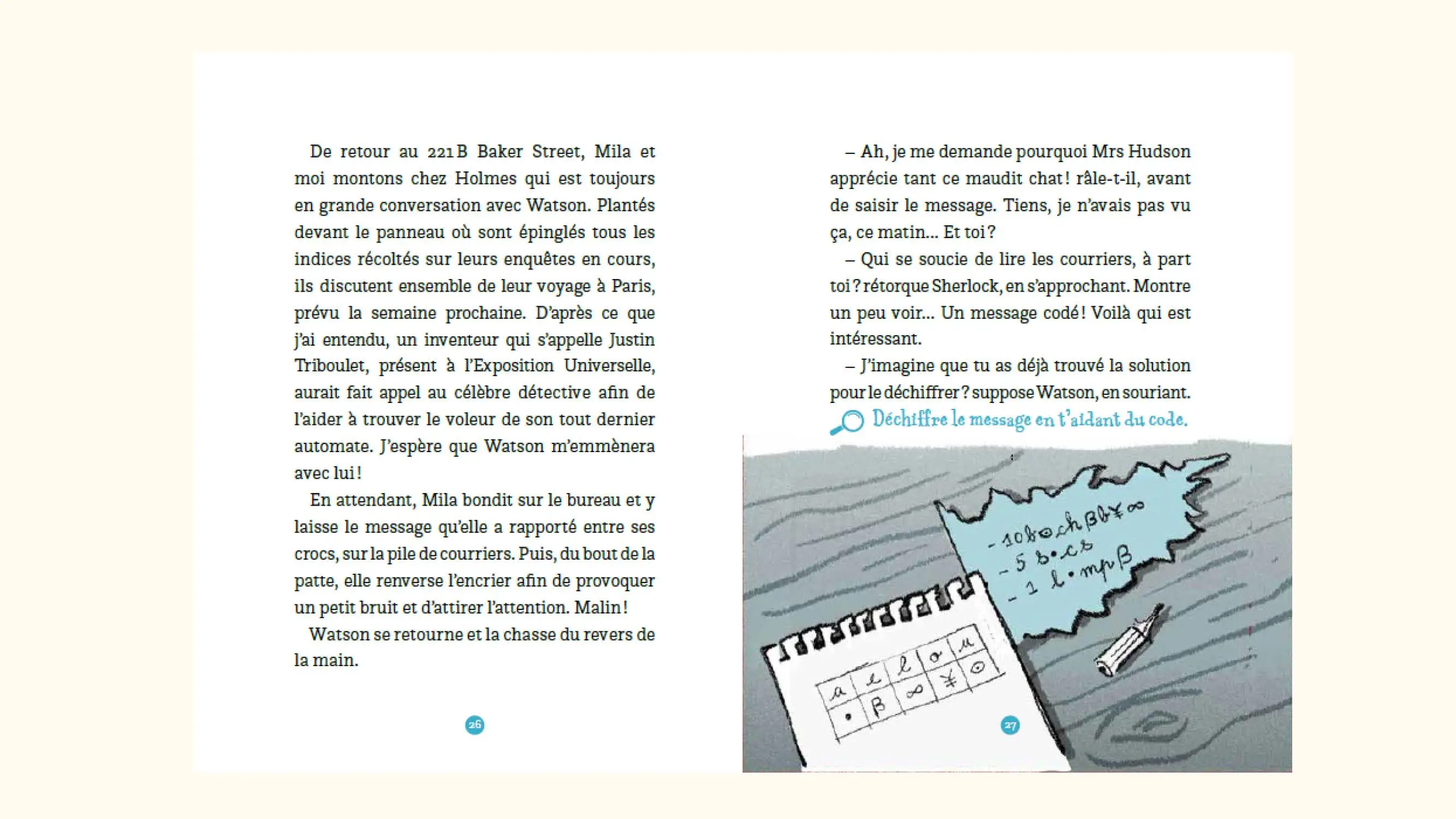 Détectives à moustaches - Le monstre de Saint James's park - Tome 1 - Une histoire avec énigmes à résoudre ! -  Etoile Filante - Dès 7 ans - Roman - 9782095057121 - page-interieure 05