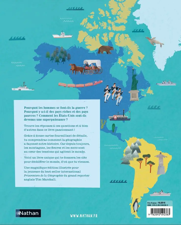 Notre monde expliqué en 12 cartes - Un livre documentaire passionnant pour s'initier à la géopolitique, dès 10 ans - Livre documentaire - 9782092492383 - page-interieure 06