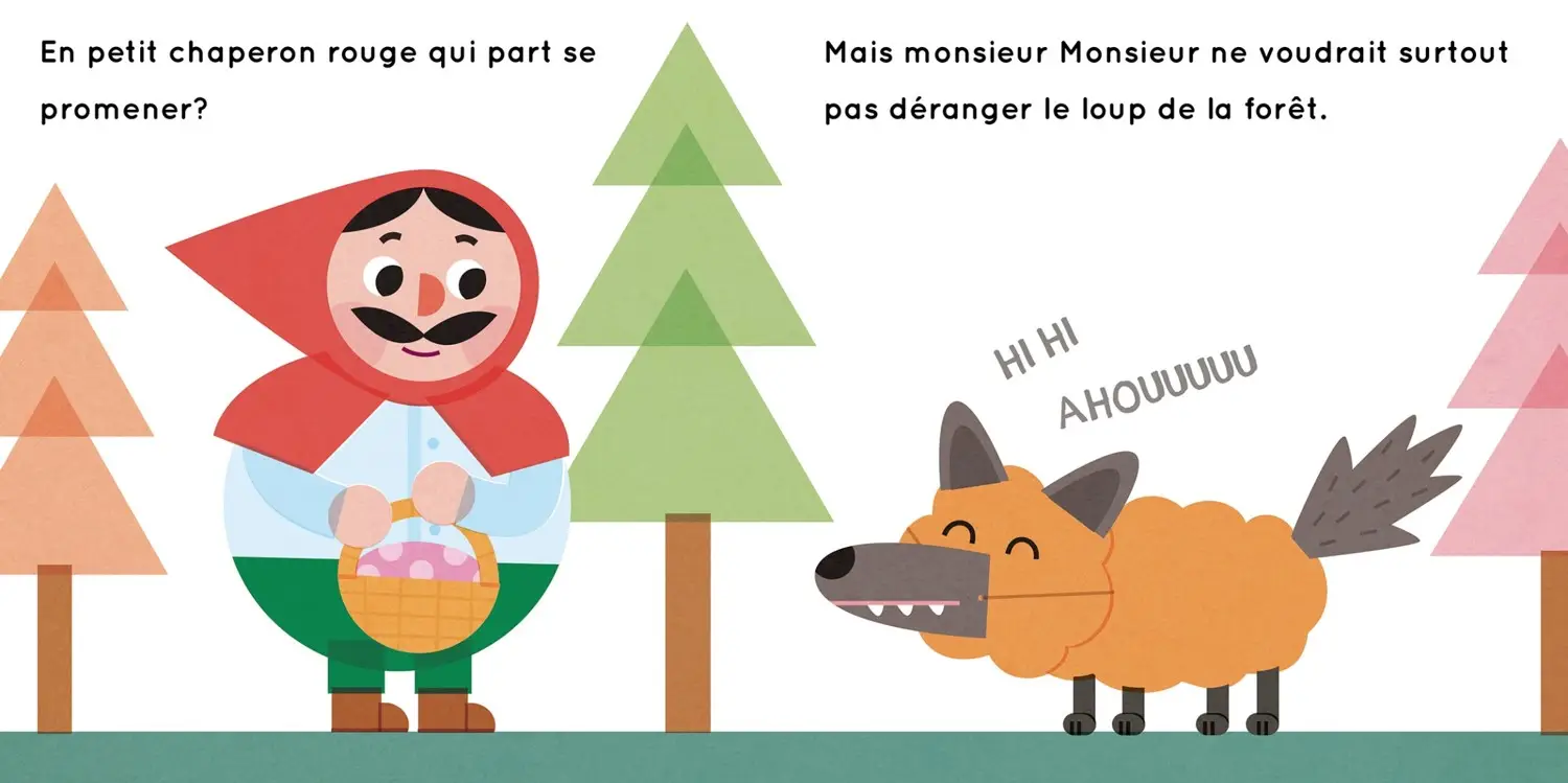 Le déguisement de monsieur Monsieur - Livre à toucher - Dès 2 ans - Album(s) - 9782092497074 - page-interieure 06