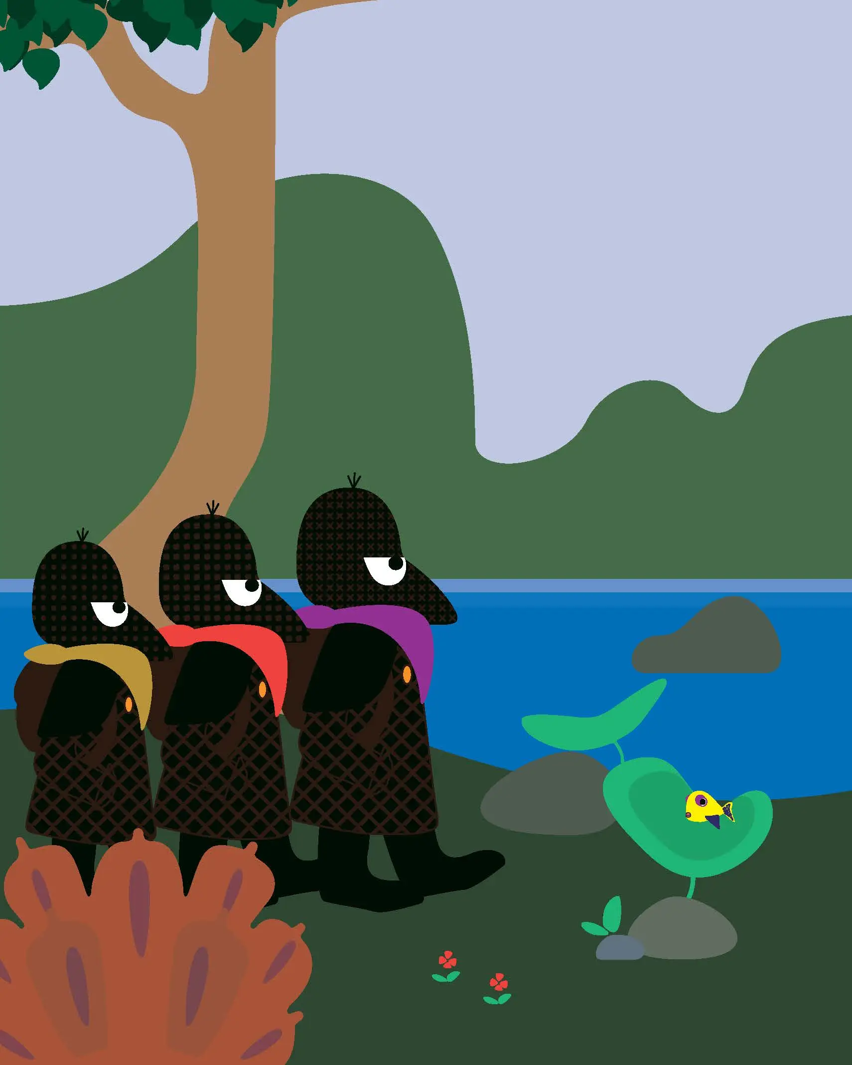 1 poisson, 3 voleurs, 1 dragon - Album - Dès 3 ans - Album(s) - 9782092551592 - page intérieure 06