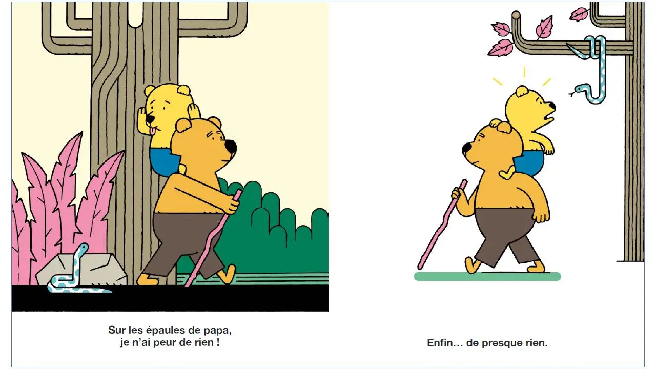 Sur les épaules de papa - Un album plein d'humour et de tendresse sur la relation père-enfant - Dès 2 ans - Album(s) - 9782095053611 - page-interieure 06