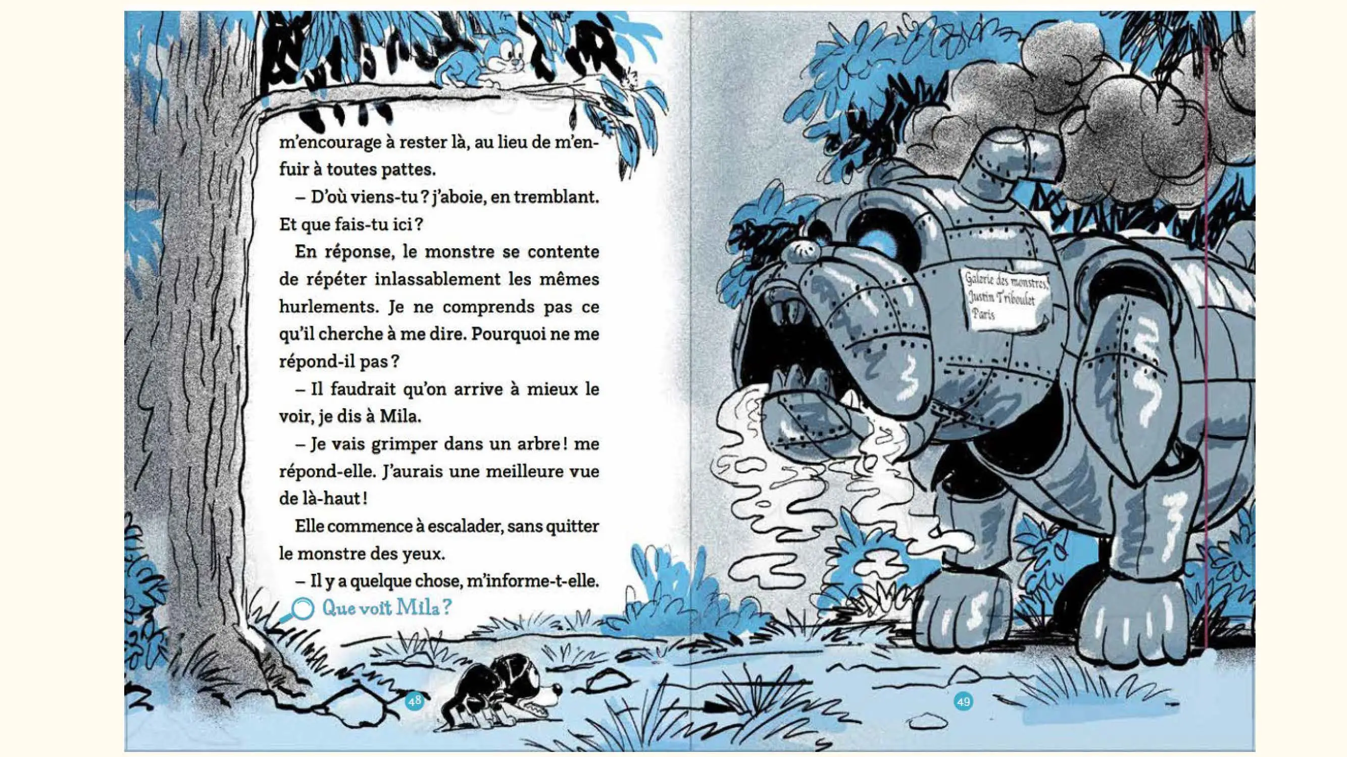 Détectives à moustaches - Le monstre de Saint James's park - Tome 1 - Une histoire avec énigmes à résoudre ! -  Etoile Filante - Dès 7 ans - Roman - 9782095057121 - page-interieure 06
