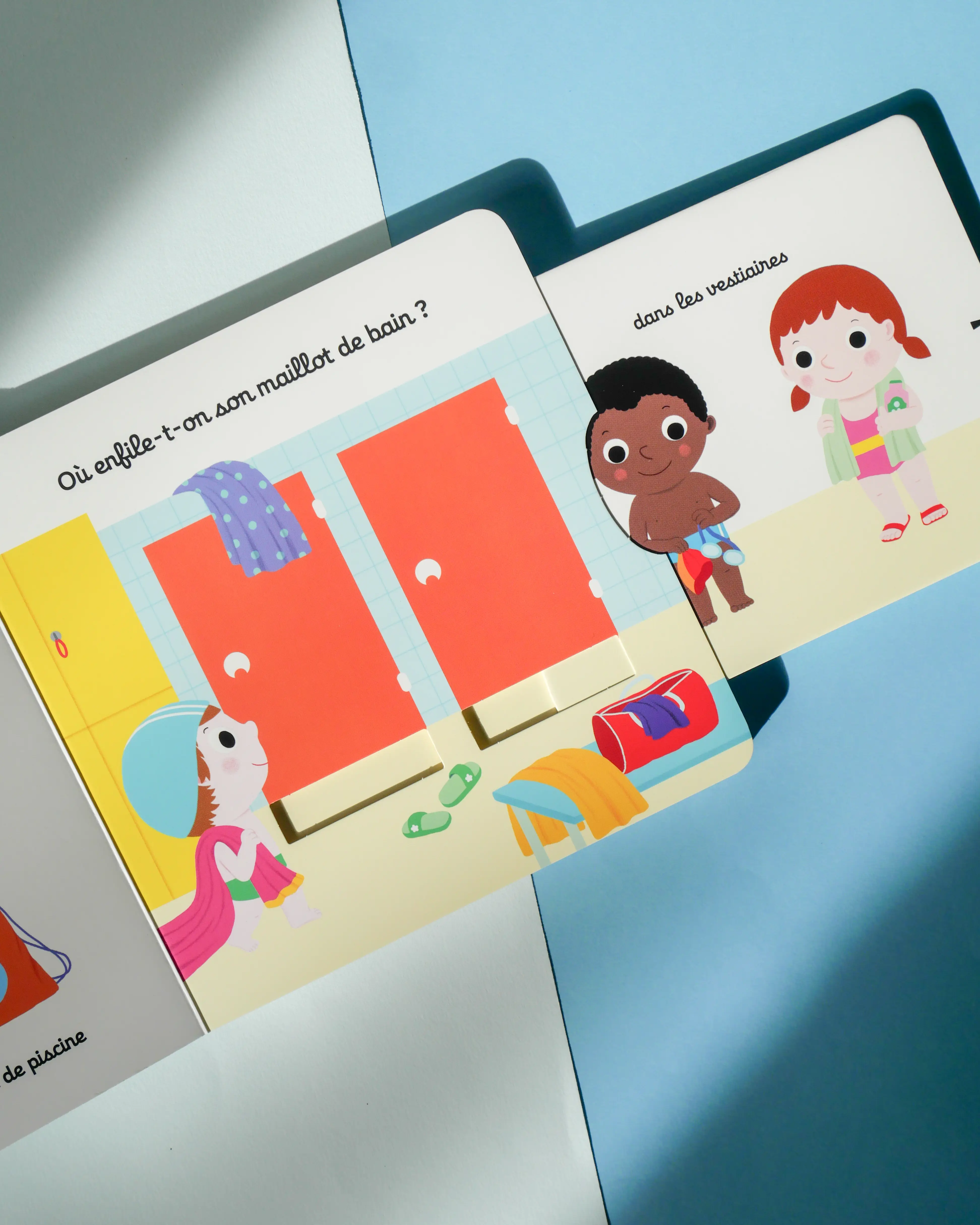 Mon imagier animé de la piscine - Collection Kididoc - Idéal pour les bébés nageurs - Dès 1 an - Livre documentaire - 9782095059880 - page-interieure 06
