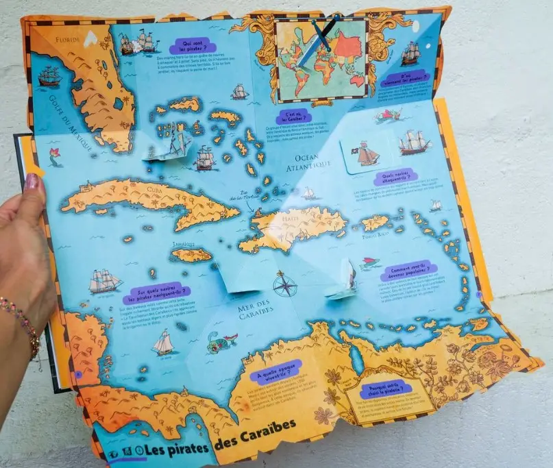 Le Kididoc des pirates - pour découvrir la vraie vie des pirates dans un grand livre Pop-up extraordinaire - dès 5 ans - Livre documentaire - 9782095028718 - page intérieure 07