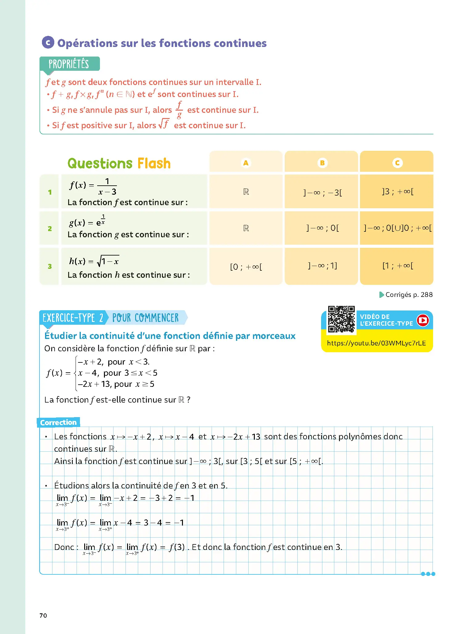 Maths Term avec Yvan & Florie Monka - Le livre de ma chaîne Youtube - Programme de Terminale - Enseignement de spécialité - Bac 2027 - Livre de cours, méthode et exercices - 9782095016555 - page intérieure 070