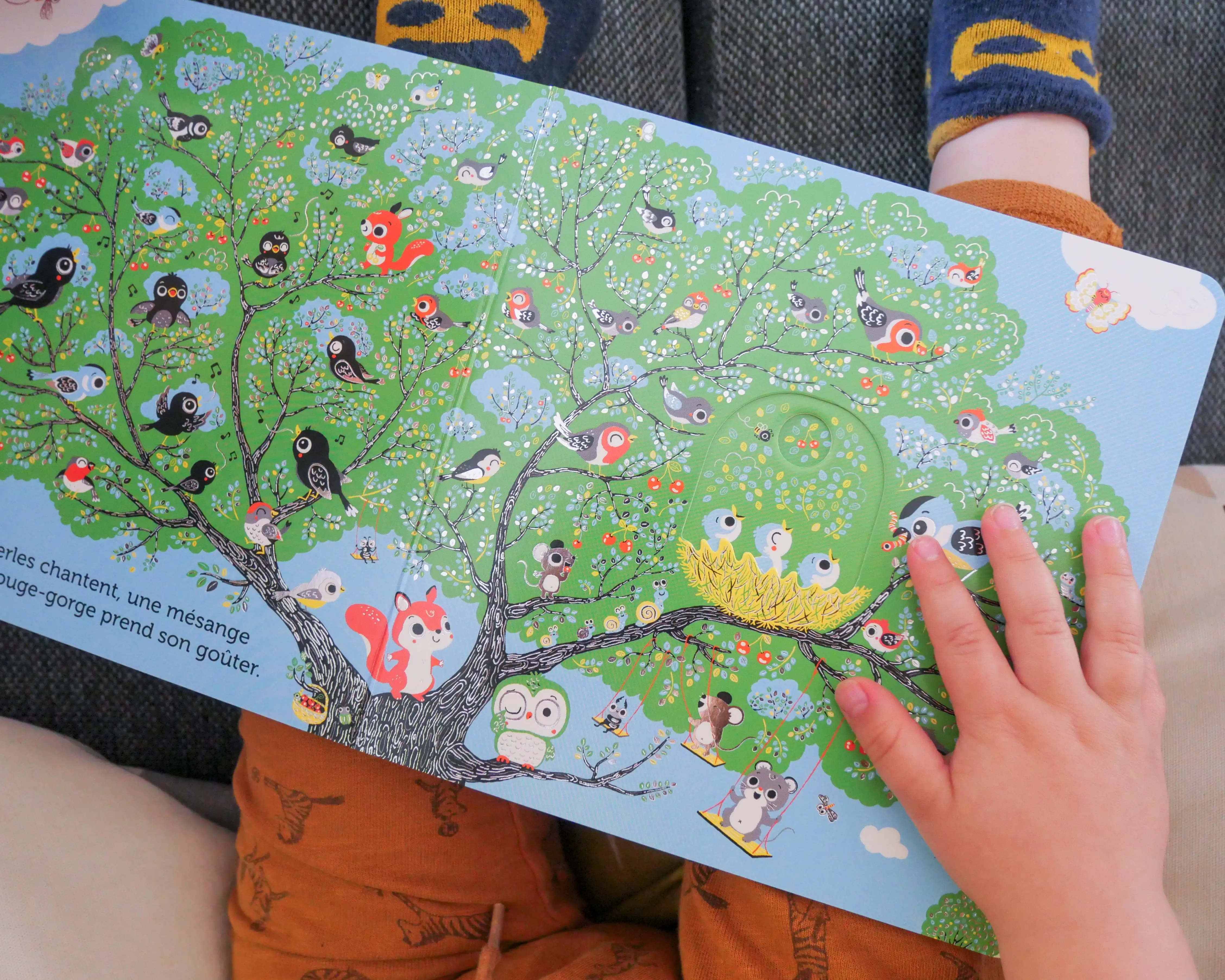 Promenade dans l'arbre - livre animé pour les bébés - dès 6 mois - Livre d'éveil - 9782095024383 - page-intérieure 08