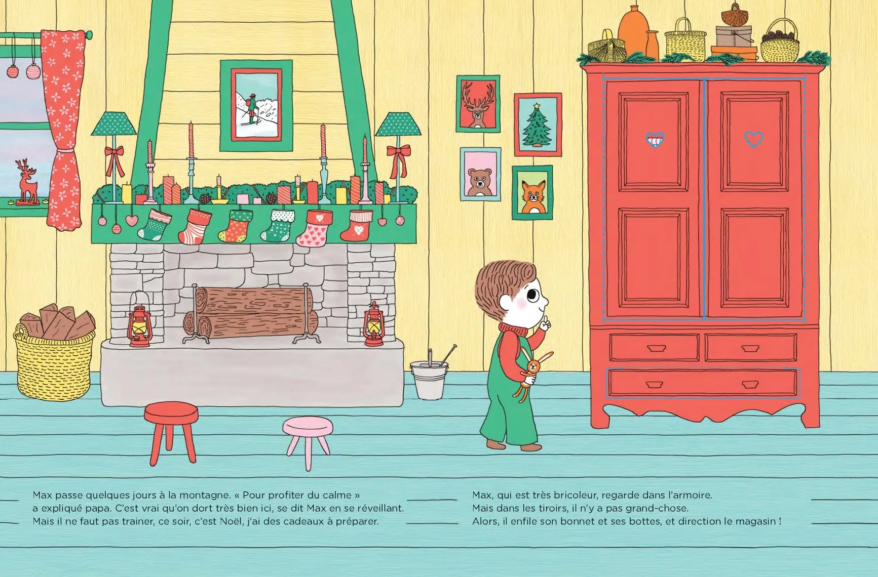 Livre pop-up magique pour attendre Noël : Max et Lapin, Le sapin des voisins - A partir de 3 ans - Album(s) - 9782095027728 - page-interieure 08