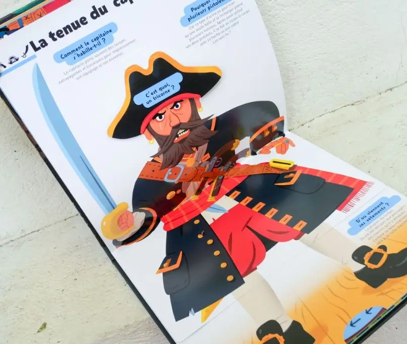 Le Kididoc des pirates - pour découvrir la vraie vie des pirates dans un grand livre Pop-up extraordinaire - dès 5 ans - Livre documentaire - 9782095028718 - page intérieure 08