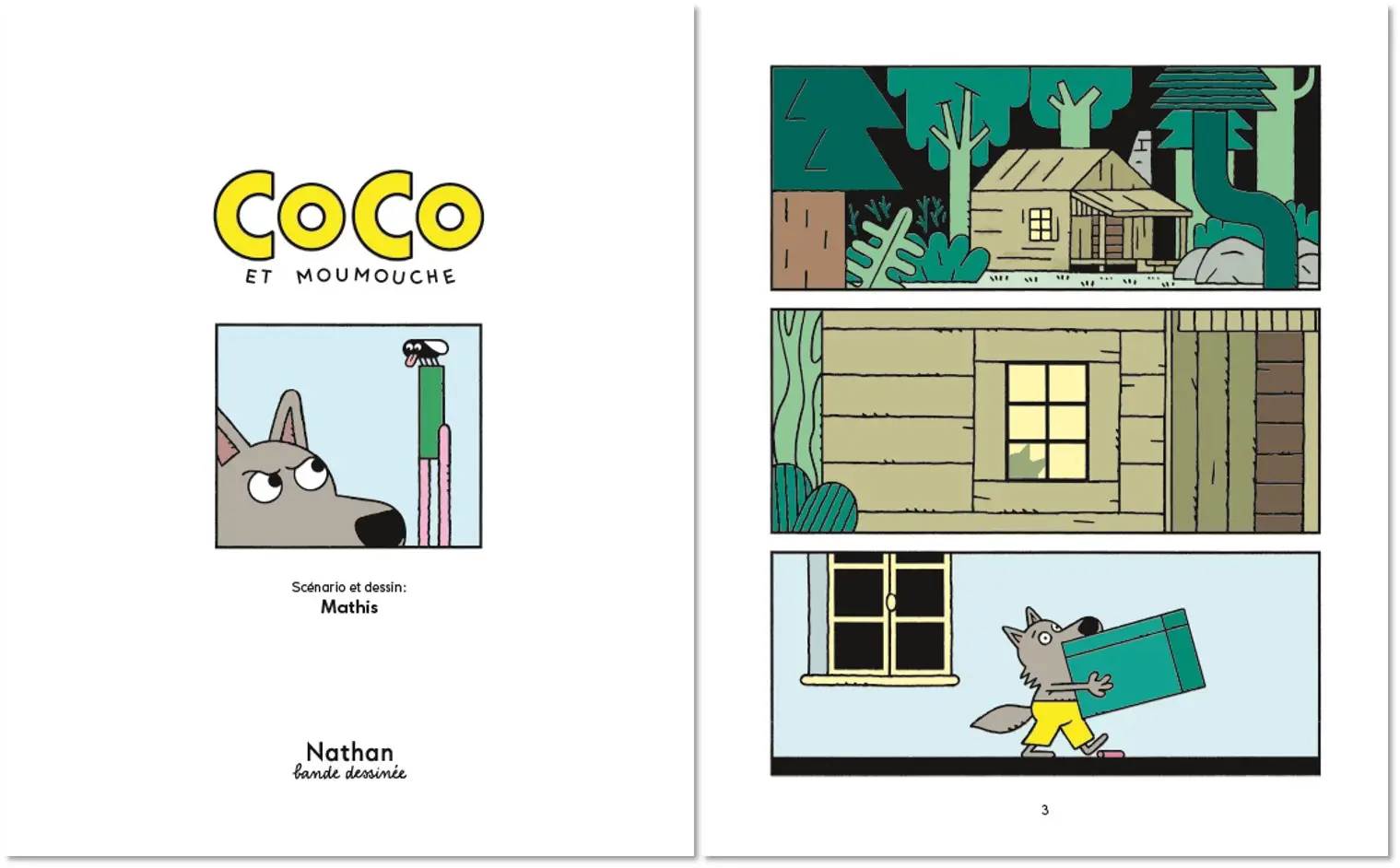 Coco et Moumouche - MINI BULLES - BD - Dès 3 ans  - BD - 9782092494455 - page-intérieure 1