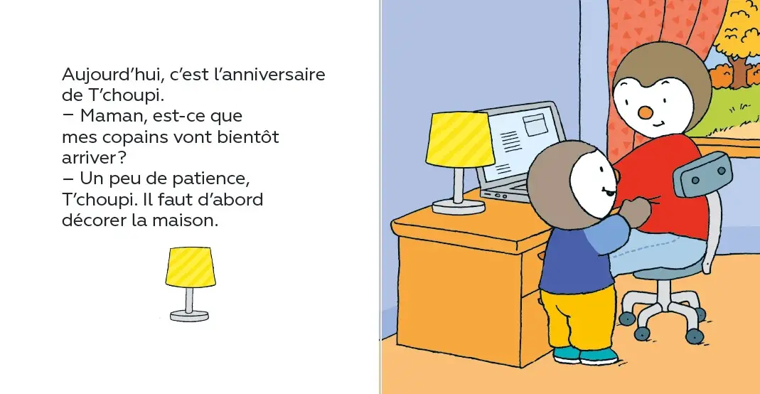 T'choupi fête son anniversaire -  Dès 2 ans - Album(s) - 9782092570777 - page interieure 1
