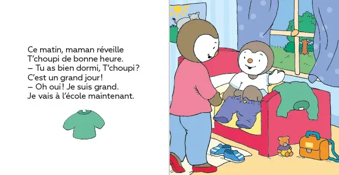 T'choupi rentre à l'école - Dès 2 ans - Album(s) - 9782092574232 - page interieure 1