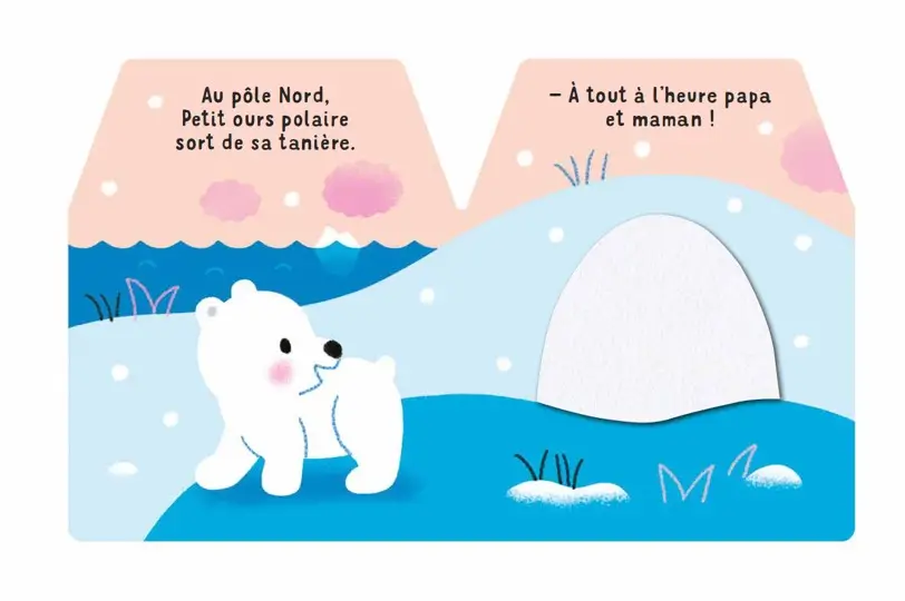 Cache-Cache petit ours polaire - Livre d'éveil - Dès 6 mois - Livre d'éveil - 9782095026691 - page-interieure 1